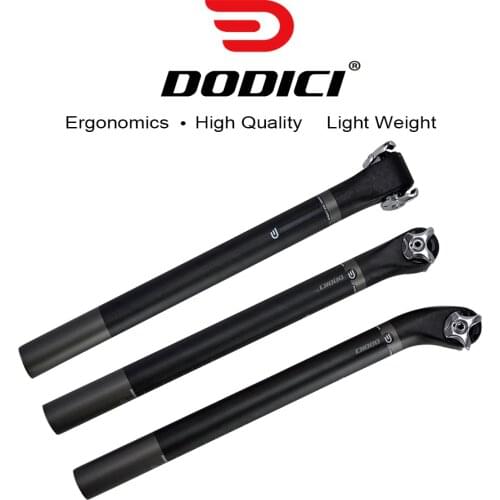 DODICI 27.2/30.8/31.6 Carbon Fiber Bicycle Seatpost MTB Road Bike seat tube carbon seat post 5 degrees 20 degrees 400mm Parts
