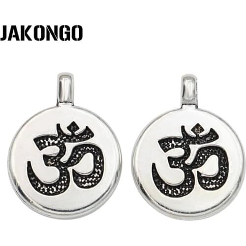 10PCS Antique Silver Plated Yoga Charms Pendants for Jewelry Making Bracelet DIY Accessories Craft 20x15mm