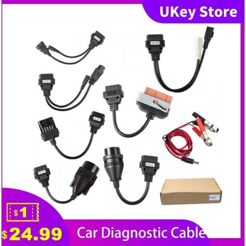 Full Set 8 pcs Car Cables For Tcs CDP Pro / Multidiag Pro CDP TCS for Car and Truck Cables Auto OBD2 Cable Diagnostic Tools