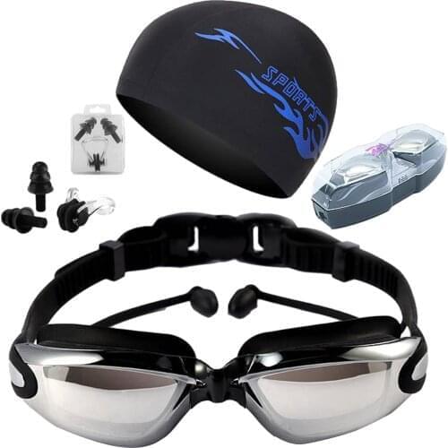 Professional Swimming Goggles Anti-Fog UV Adjustable Glasses Belt Swim Goggle Men Women Waterproof Silicone Swim Glasses Eyewear