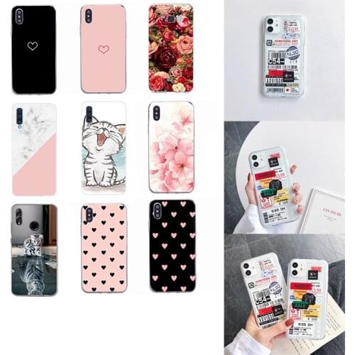 Transparent phone case OPPO Realme C1 C2 C11 5 C3 5i 6i Anti-drop silicone sleeve A31 A5 A9 2020 Cartoon cat protective sleeve