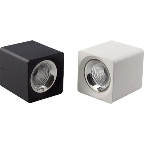 Square Dimmable LED Ceiling Downlight 7W/9W/12W/15W/18W/20W COB LED Spotlight AC90~260V LED Surface Light Indoor Lighting