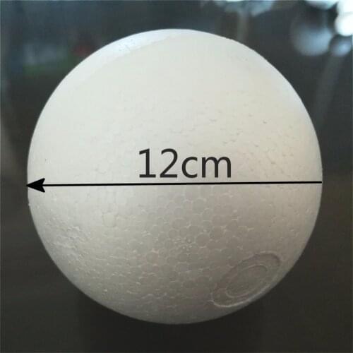 12cm 6PCS White Modelling Craft Polystyrene Foam Balls Christmas ball decorations 120mm / 4.724inch