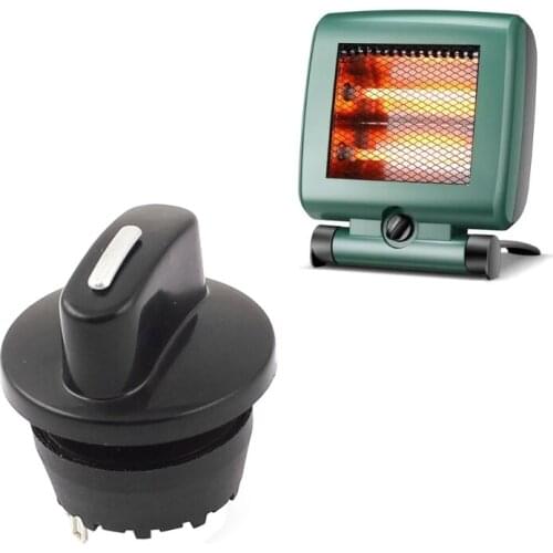 Fan Selector Rotary Switch with Black Control Knobs 4-Position 3-Speed Fan Heater Speed Selector 8A 125V/250VAC R7UB