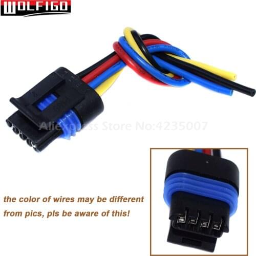 WOLFIGO 1 / 5PCS For LT1 LT4 LS1 G-M Idle Air Control (IAC) Valve 4-Way Connector Pigtail PT2296,88862215,12102678,12124885