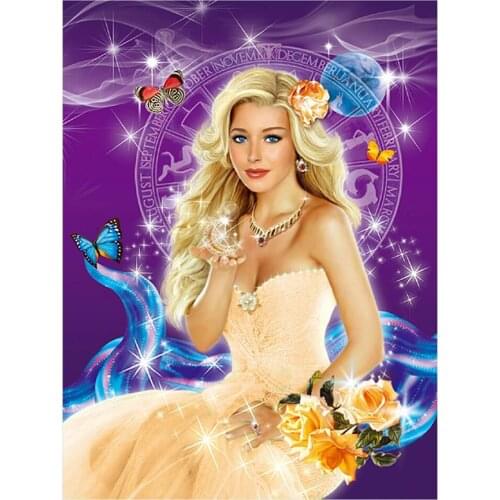 Woman Flower Butterfly Animal Full Drill Square Round 3D DIY Diamond Painting Set Diamond Embroidery Mosaic Cross Stitch