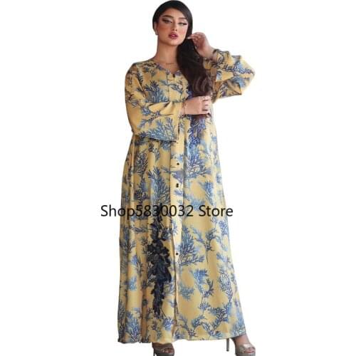 Abaya Dubai Turkey Kaftan Beaded Sequins Hijab Dress Islam Clothes African Maxi Dresses For Women Robe Longue Femme Musulman