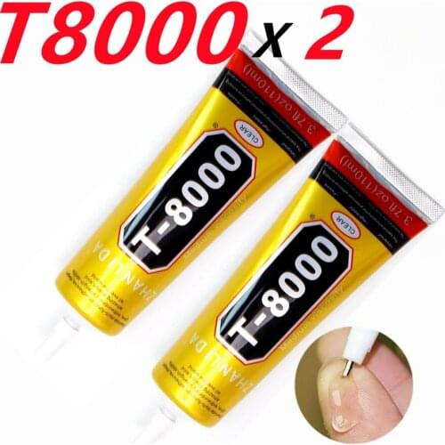 2pcs 110ml T-8000 Liquid glue Phone Tablet screen Middle frame Bracket Fill gap Shell Dot diamond Decoration Glue