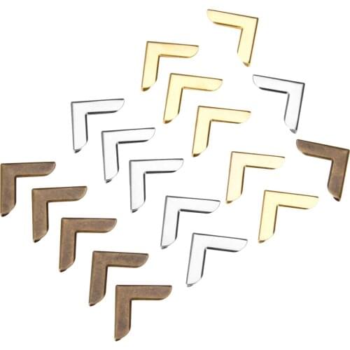 20Pcs Retro Book Scrapbooking Albums Menus Folders Collar Corner Protectors Decorative Bracket For Furniture Hardware