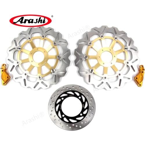Arashi 1 Set For HONDA VTEC 400 1999-2015 Front Brake Disc Rear Brake Discs Rotors 2006 2007 2008 2009 2010 2011 2012 2013 2014