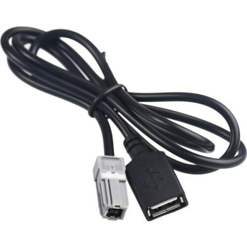 Car Aux Audio Input Media Data Wire Plug To USB Adapter Conector For Toyota Corolla Prius Tacoma