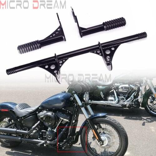 For Harley FXBB Passenger Peg Crash Bar/Frame Slider for Softail Street Bob Low Rider 2018+ Highway Crashbar Bumper Engine Guard