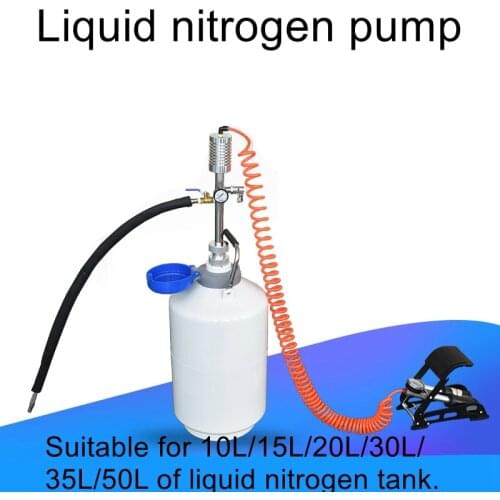 Liquid Nitrogen Pump 50 caliber jar Self-pressurization The Footsteps Type Liquid Nitrogen Pump Manufacturer Liquid Nitrogen Tan