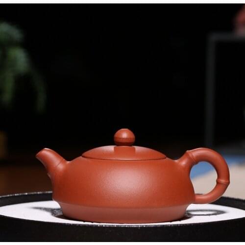 Clay pot, a pure craftsman, kungfu tea making teapot, authentic Qing cement, half moon, bamboo rhyme pot, a wholesale