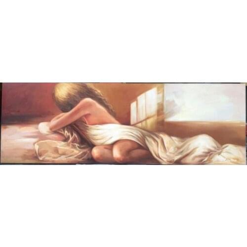 Handpainted Sexy Nude Woman Oil Painting Home Decor Canvas Wall Art Picture Female Art Paintings Modern Artworks Nude Arts