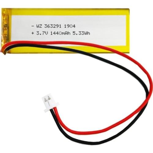 3.7V lithium polymer battery 363291 403281 1400MAH wireless charging table lamp juicer navigator