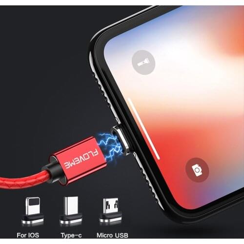 3A Magnetic USB Cable Fast Charging Type C Cable Magnet Charger Data Charge Micro USB Cable Mobile Phone Cable USB Charge Cord