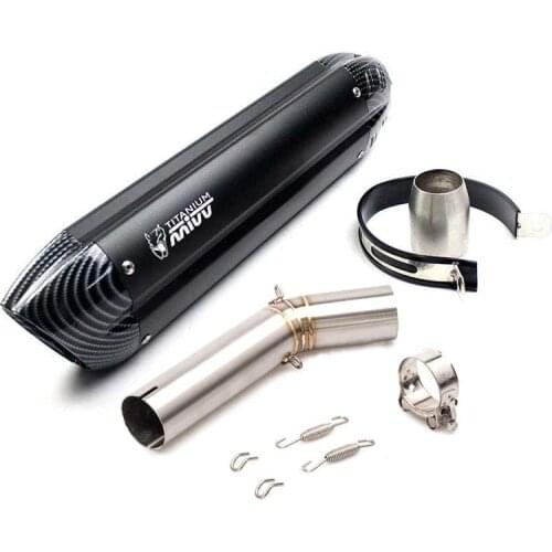 Modified Motorcycle Full Exhaust Pipe with Middle pipe For Suzuki K8 Moto GS125 150CC Motorbike Muffler Accessories Escape Moto