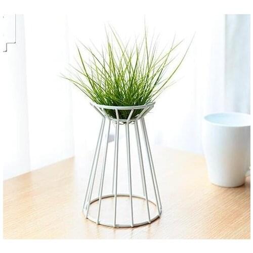 Fashion Elegant Atmosphere Wrought Iron Plant Bracket Air Pineapple Base Iron Balcony Gardening Desk Flower Pot