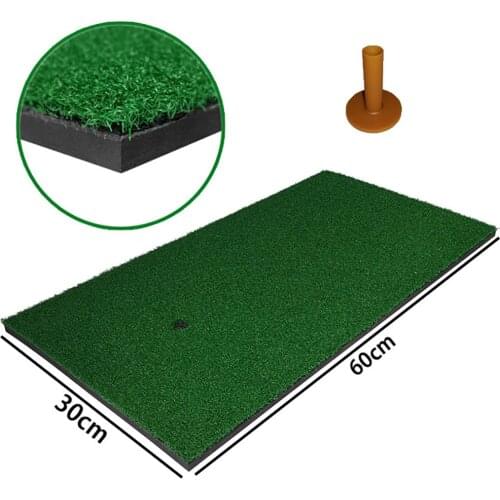 Golf Equipment Golf Batting Mat Indoor Individual Practice Mat Single Color Swing Mat Mini Batting Grass Mat Golf Training Aids