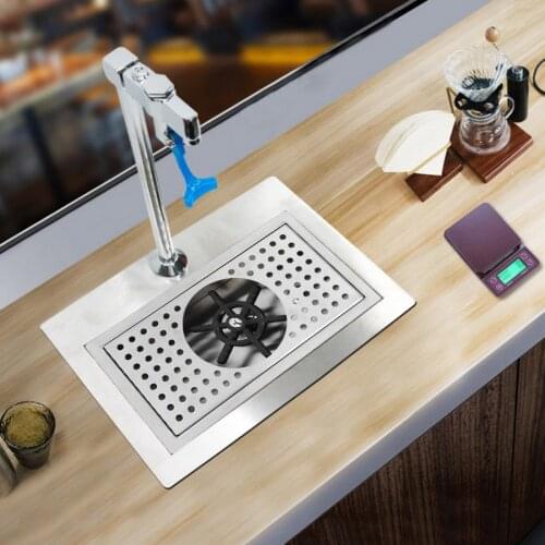 Cleaning Brushes 114mm Diameter 304 Stainless Steel Milk Tea Cup Washer Cleaner Glass Rinser G1/2in Outlet Vent Cleaning Tools