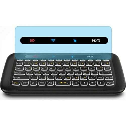 H20 Portable Universal Mini Touchpad Keyboard Wireless Air Mouse Controller with Touch Panel and Backlight for TV Laptop