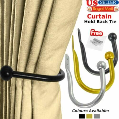 Dropship New U-shaped Round Curtain Hooks Window Wall Decoration Hanger Home Suppliers