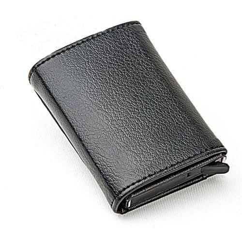 Vanilla Automatic Mechanism Vegan Leather Wallet High Quality Stylish Design for Male Carteira Masculina Кошелек Мужской