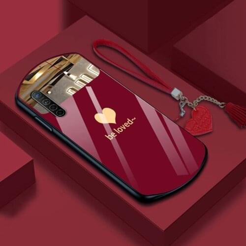 For OPPO Realme XT Case fashion Hard Tempered glass Mirror protective Back Cover Case For OPPO Realme X2 XT RealmeX2 phone shell