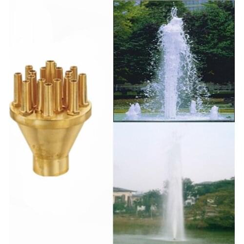 1" 1.5" 2" Straight Jet Sprayer Pond Music Brass Fountain Nozzles For Garden Sprinkler Irrigation System