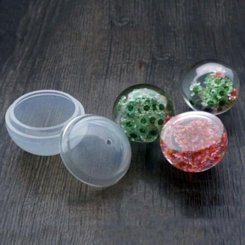 1pc 60mm New Ball Shape Silicone Mold Resin Necklace Pendant Jewelry Making DIY Craft