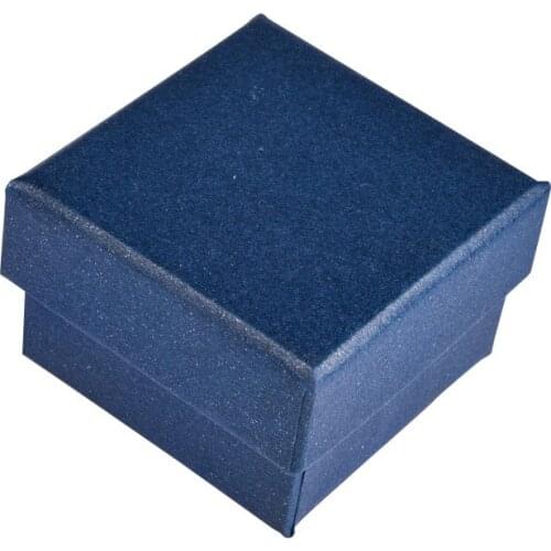 12 Pieces/Lot Blue Paper Jewelry Boxes Earring Ring Necklaces Gift Retail Boxes Case High Quality Jewelry Package