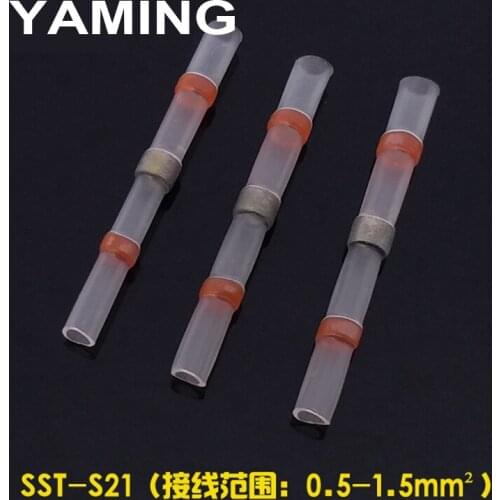 20PCS Red Waterproof Solder Seal Heat Shrink Butt Connectors Soldering Sleeve Wire Connector Cable Terminal Electrical P357