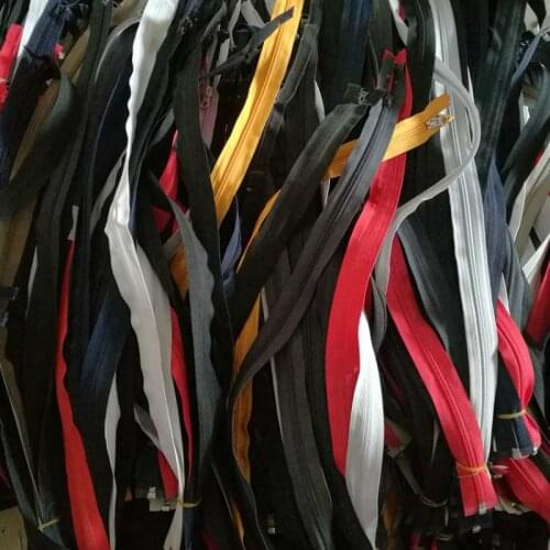20pcs/lot 60-80cm #5 Cheap Stocked Ykk Nylon Coil Zipper Single Open End Tailor Sewing Accessories