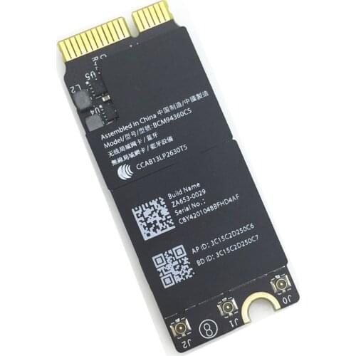 653-0029 for Macbook Pro A1502 WiFi 802.11ac Bluetooth 4.0 Card BCM94360CSAX BCM94360CS Fully Tested