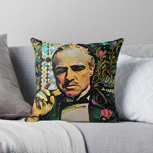 Abstract of Godfather Throw Pillow Cushion Cover Polyester throw pillows case on sofa home living room car seat decor 45x45cm