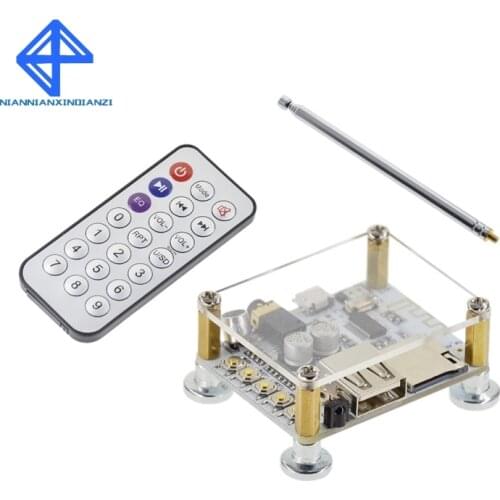 Bluetooth Audio Receiver board with USB TF card Slot decoding playback preamp output Wireless car speakers