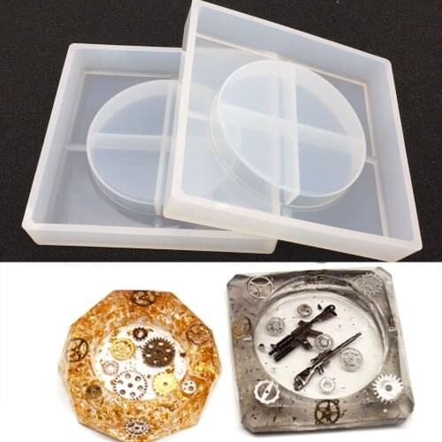 Big Square Ashtray Silicone Mold For Crystal Epoxy UV Resin Plastic DIY Making Finding Accessories Jewelry