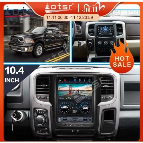 128GB Tesla Big Screen For Dodge RAM 1500 2500 3500 Android 9.0 Multimedia Player Car Radio Video GPS Navigation Support Alpine