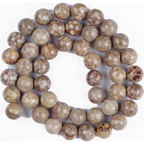Natural Stone Beads Yellow Chrysanthemum Round Smooth Loose Beads for Making DIY Bracelet Earrings Accessories 4/6/8/10/12mm