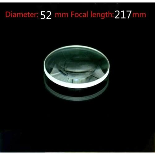 Diameter 52mm Focal Length 217mm Optical Double Convex Lens Factory Custom Optical Glass Prism and Lens
