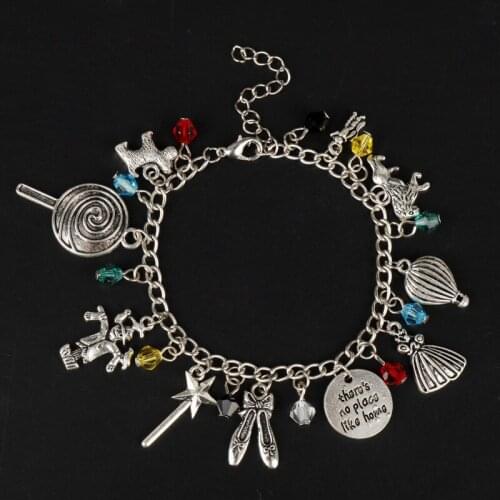 Dongsheng Fairy Tale Jewelry The Wizard of OZ Bracelets for Women Bracelet in Chain Pendants Vintage Accessories Cosplay Gift