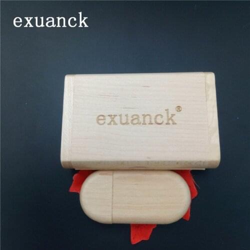 Exuanck usb pendrive Real 4-32G natural wooden USB 2.0 Memory Stick Flash pen Drive customizable LOGO (over 30pcs free logo)