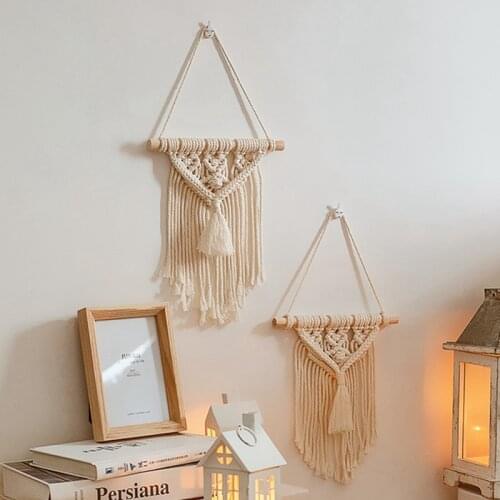 Macrame Tapestry Wall Boho Decor Leaf Macrame Wall Hanging Room Decoration Farmhouse Dorm Room Decor Gift