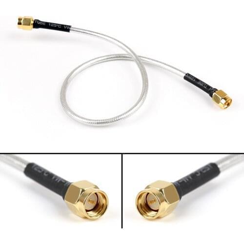 Areyourshop SMA Male to SMA Male RF Extension Coax Pigtail Semi-Rigid Cable RG402 15/30/50cm 50 ohm Plug Jack Cable Connector