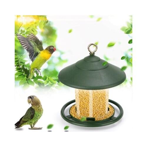 Bird Feeder with Transparent Appearance Large Capacity Removable Hanging Pet Accessory