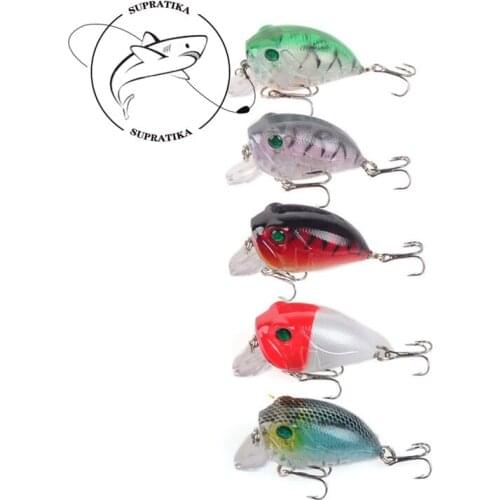 Artificial Crank Anti-Corrosion Bionic 45mm/ 8g Fishing Lure Hard Bait 3D Eyes Freshwater High Quality Plastic Fishing Bait