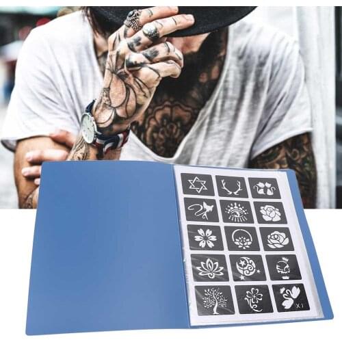 Reusable Tattoo Stencil For Airbrush Ink Body Tattoo Exquisite Pattern Template Design Tools Stencils Tattoo Beginner Dedicated