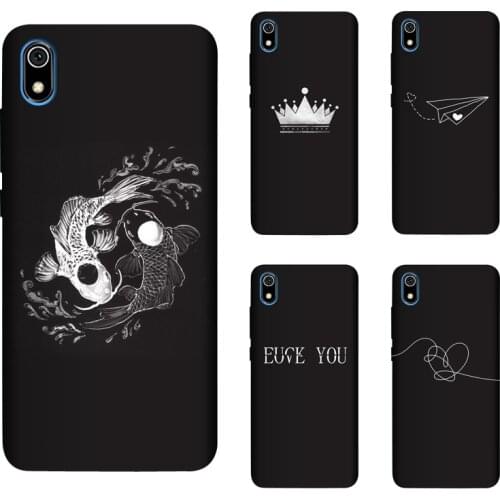 Soft Silicone TPU 5.45 inches For Xiaomi Redmi 7A 7 A Case Cover Painting Matte Phone Cases Funda