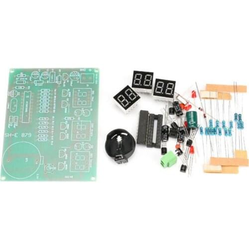 DIY Kits AT89C2051 Electronic Clock Digital Tube LED Display Suite Electronic Module Parts and Components DC 9V - 12V